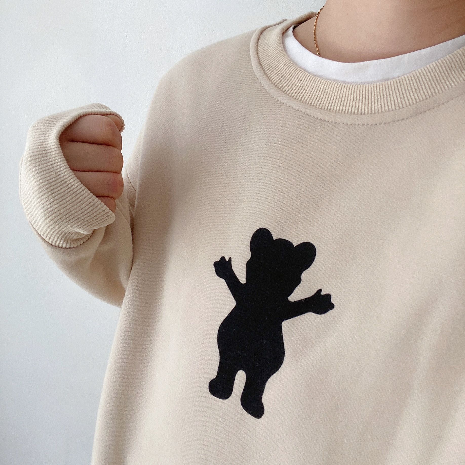 Title 6, Family Look Colors Cartoon Bear Thicken Warm Lo...