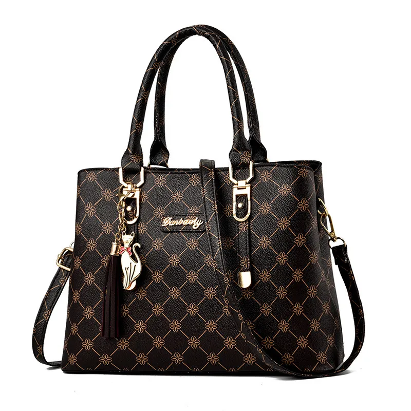 All-Match Large-Capacity One-Shoulder Handbag - Coffee