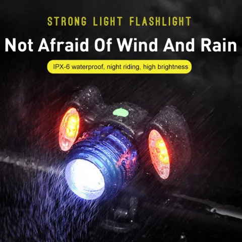 4 Modes Bike Front Lamp USB Rechargeable Strong Light