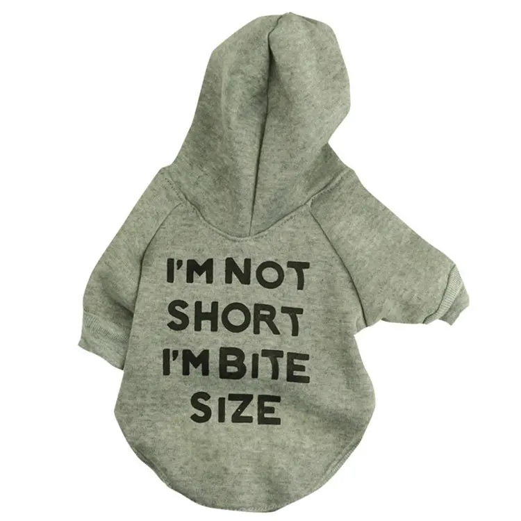 Autumn and Winter Dog Clothes Fleece Three-letter T-shirt