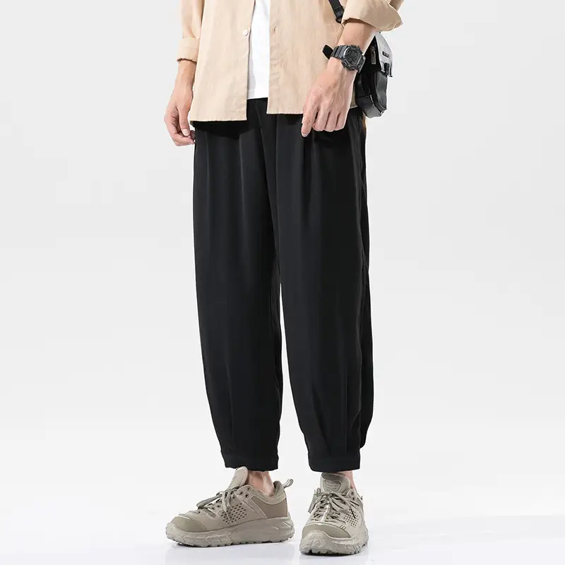 Straight Loose Casual Drape Suit Trousers