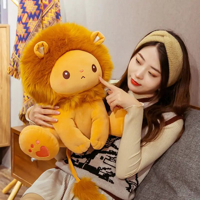 Lion Plush Toy Accompany Sleeping Ragdoll Pillow