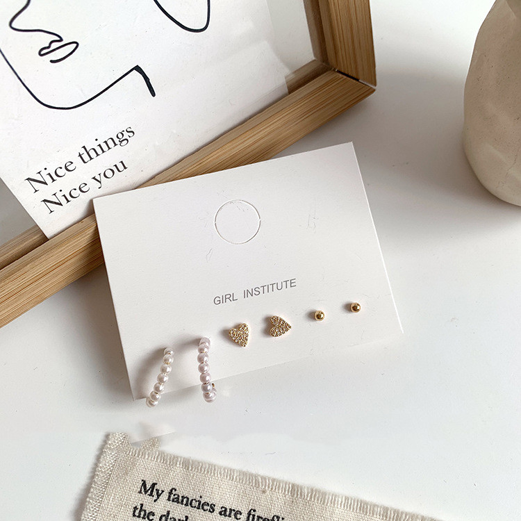 Korean Temperament Net Red Simple And Small Earrings Earrings