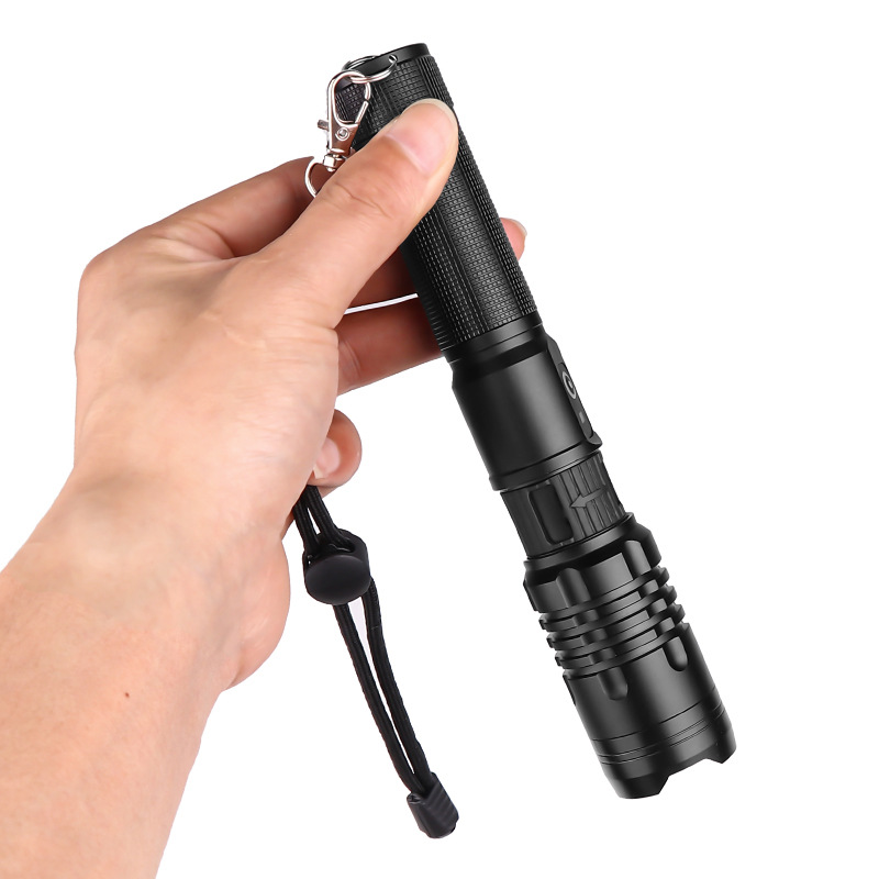 Super Bright Flashlight Zoomable USB Rechargeable Electric Torch 5 Modes Torch Outdoor Fishing Waterproof — foto 6