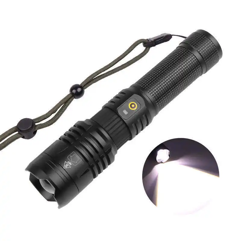 Super Bright Flashlight Zoomable USB Rechargeable Electric