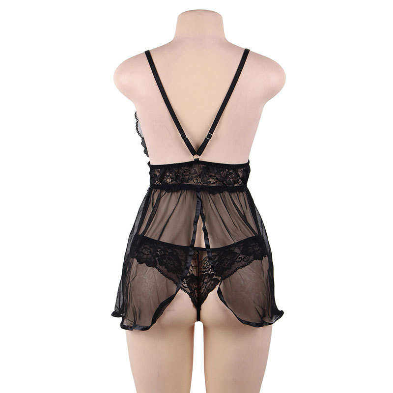 Women's lace nightdress set product display