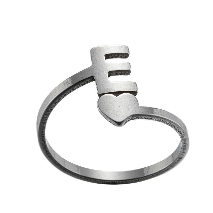 European And American Simple Stainless Steel Girl Love Retro Jewelry