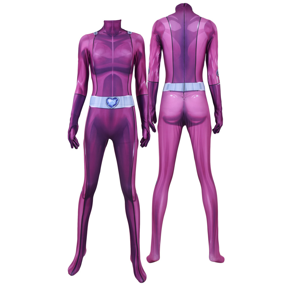 Anime Purple Girl Agent Mandy One-Piece Tights
