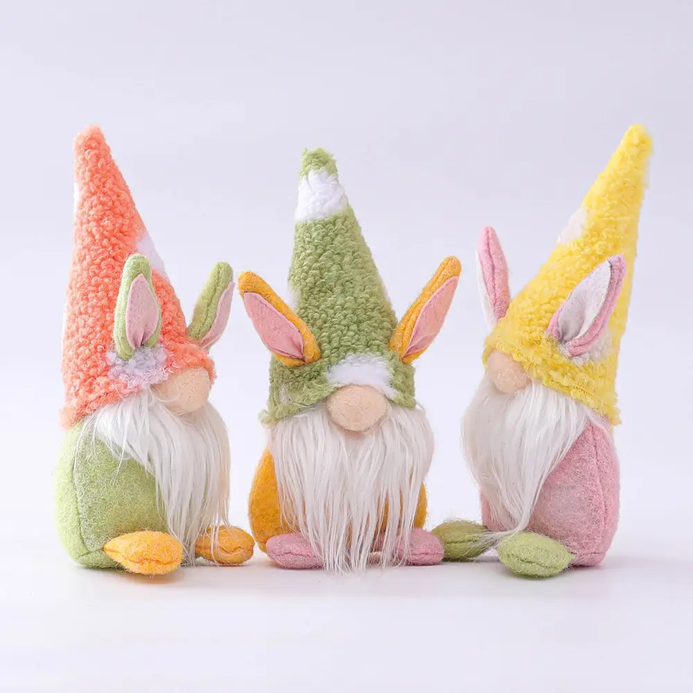 Easter Bunny Carrot Dwarf Doll Elf Doll Ornament