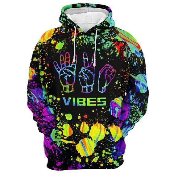  New Trendy Men's Sweater 3D Palm Graffiti Digital Printing Loose Casual Long-Sleeved Jacket