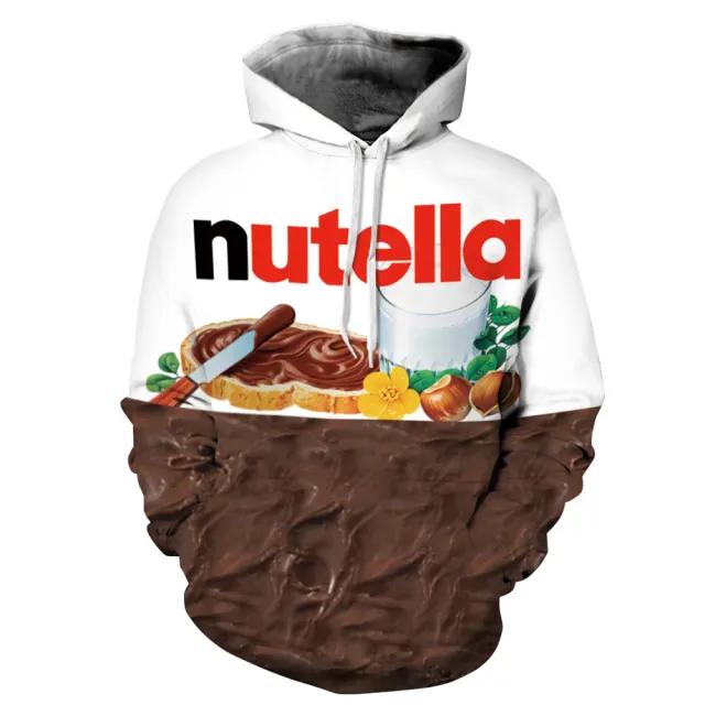 Fun 3D Sweater Digital Printing Chicken Beef Chocolate A3 4Xl - Shop at LoveMi