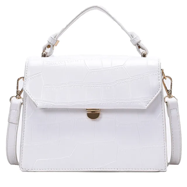 Net Celebrity Korean Version Of Simple Single Shoulder Messenger Bag White - Shop at LoveMi