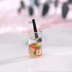 DIY Earring Accessories Fruit Sliced Beverage Bottle Accessories - View 1