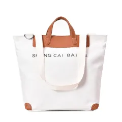 Fashion Large-Capacity One-Shoulder Canvas Handbag - View 1