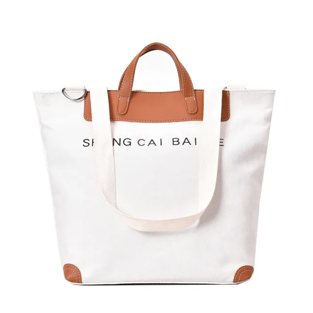 Fashion Large Capacity One Shoulder Canvas Handbag - Shop at LoveMi