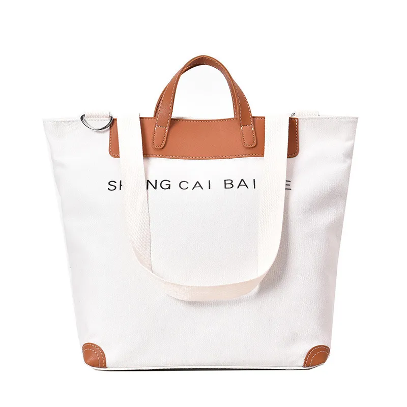 Fashion Large-Capacity One-Shoulder Canvas Handbag