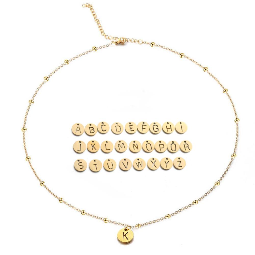 26 Uppercase English Letters Short Necklace