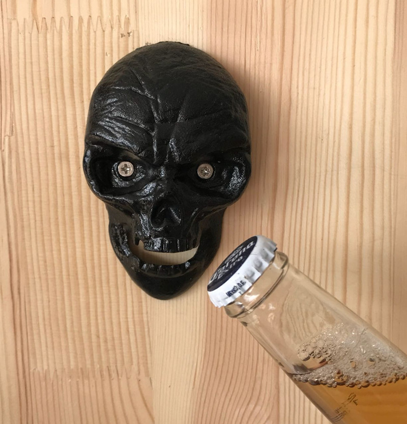 Title 3, Creative Skull Wall Beer Bottle Opener