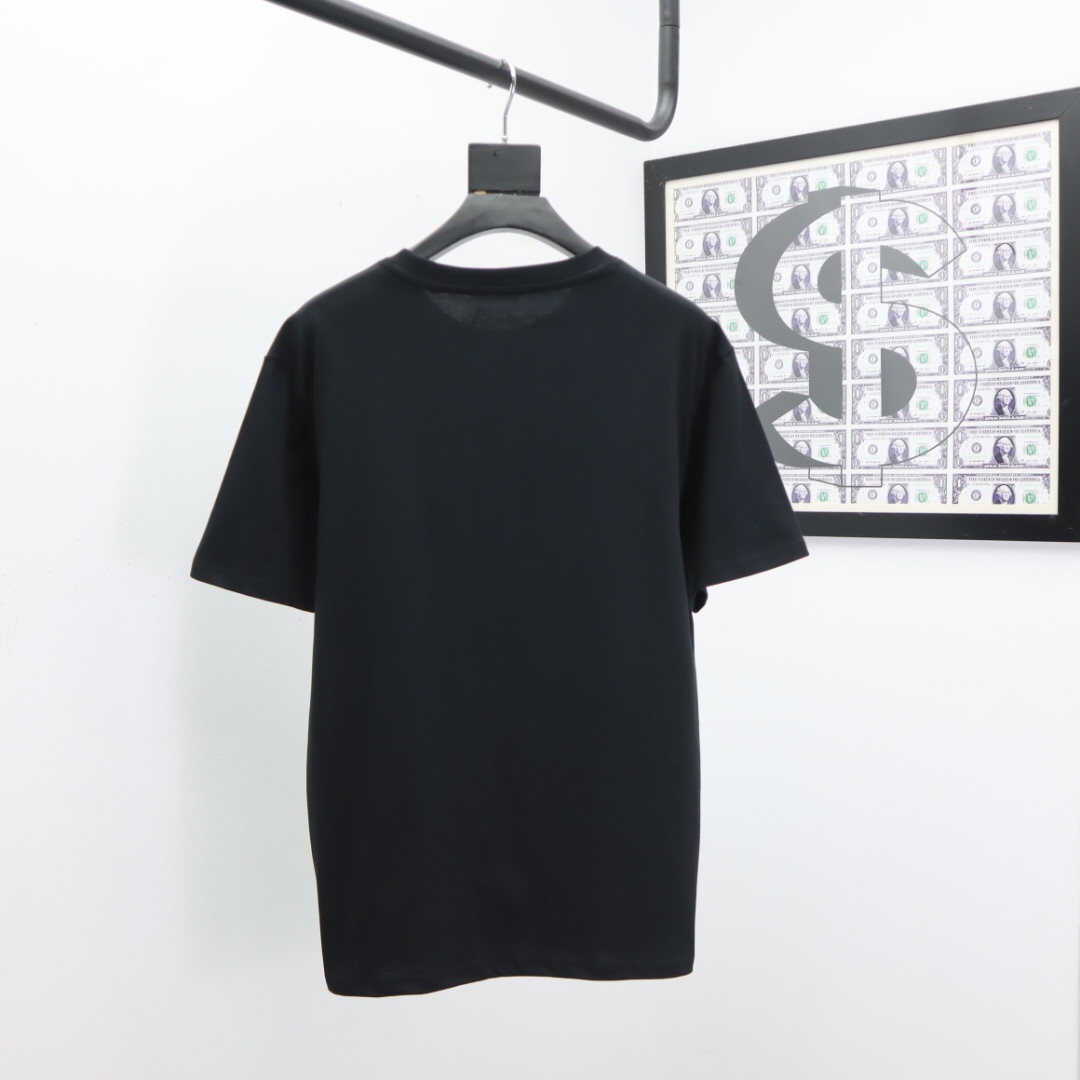 CShort-Sleeved Classic Letter Printed T-Shirt Men And Women Pure Cotton Round Neck Half Sleeve Tide