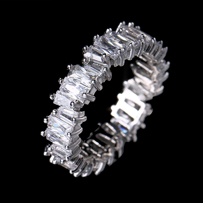 Ladies Temperament Zircon Ring Female Simple Fashion Zircon Jewelry