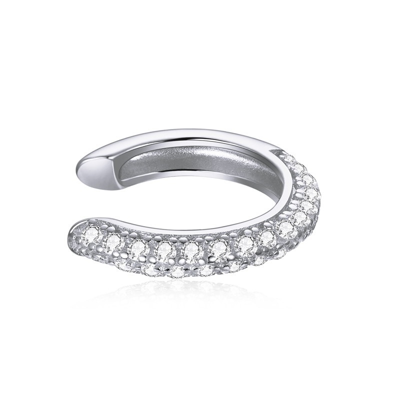 Colorful Zircon Single Ear Clip Without Pierced Ears