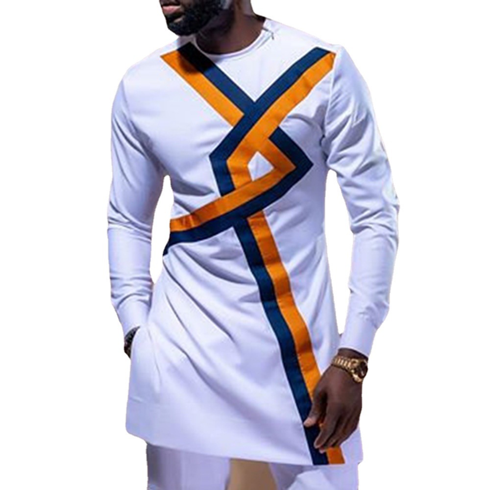 Title 2, African Ethnic Style Mens Spring New Youth Slim...