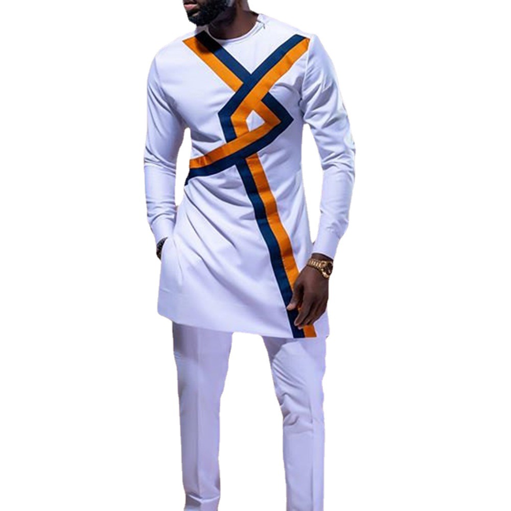 Title 3, African Ethnic Style Mens Spring New Youth Slim...