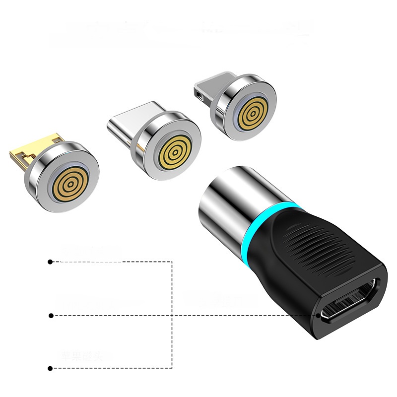 Three-in-one 3A Fast Charging TYPE-C Data Magnetic Adapter - Image 7
