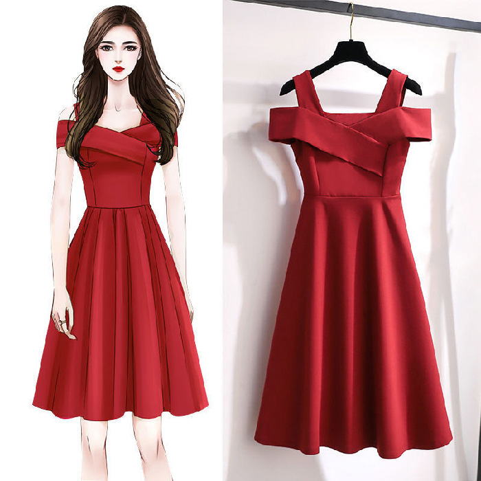 Women's Fat Sister Fashion Temperament Dress Women