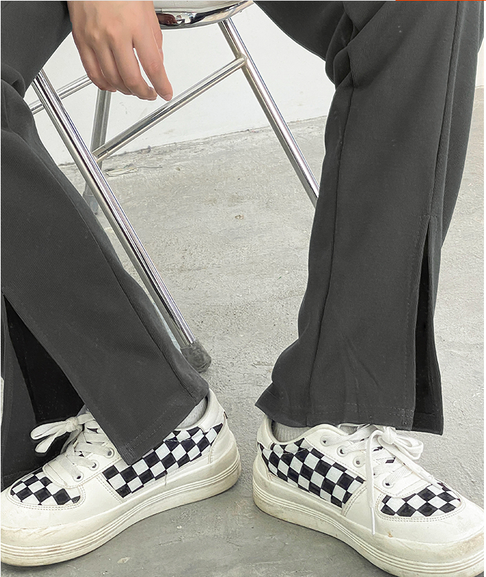 Women's Drape Wide-leg Pants With Straight Slits