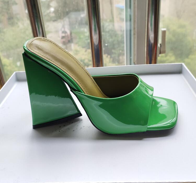 Catwalk Fashion Sandals And Slippers Female High-Heel Printed Fish Mouth Shoes