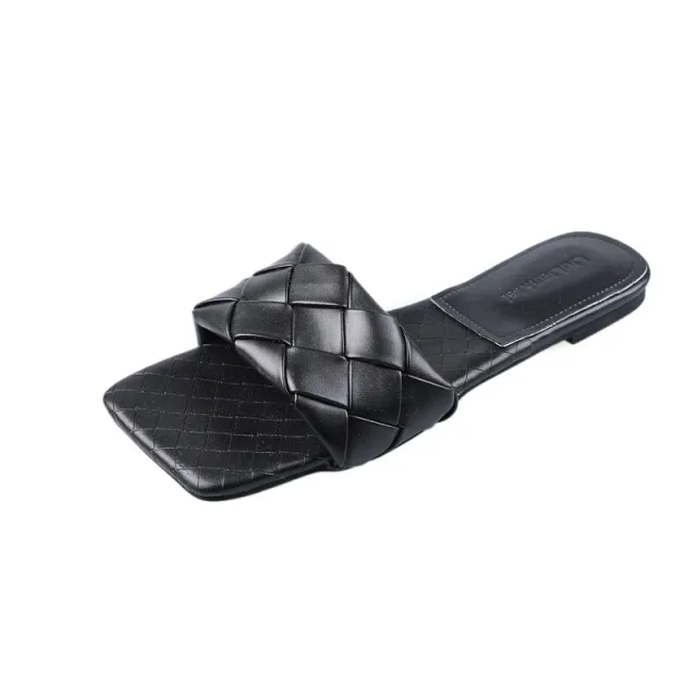New Korean Style Flat Heel Fashion Beach Shoes Black - Shop at LoveMi