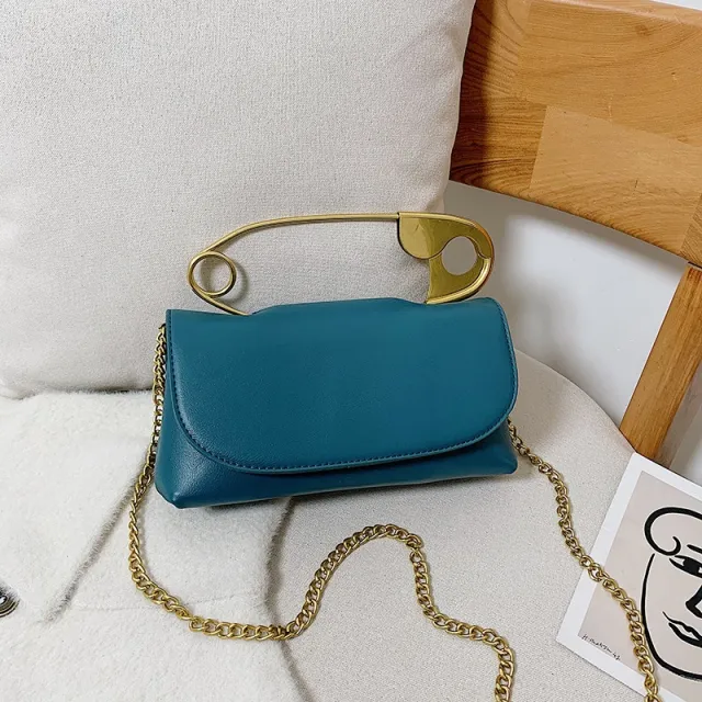 Spring Ins Super Fire Small Bag Female Popular New Wave Korean Version Of The Wild One Shoulder Messenger Fashion Handbag Blue - Shop at LoveMi