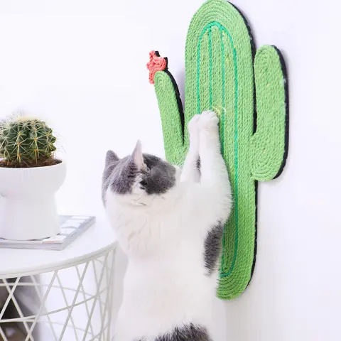 Cactus Cat Scratch Pad Sisal Mat Wear-Resistant and Non-Dandruff