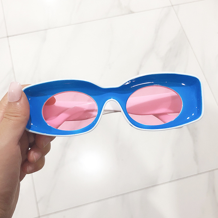 Title 3, New Style Square Sunglasses Candy Color Sunglasses