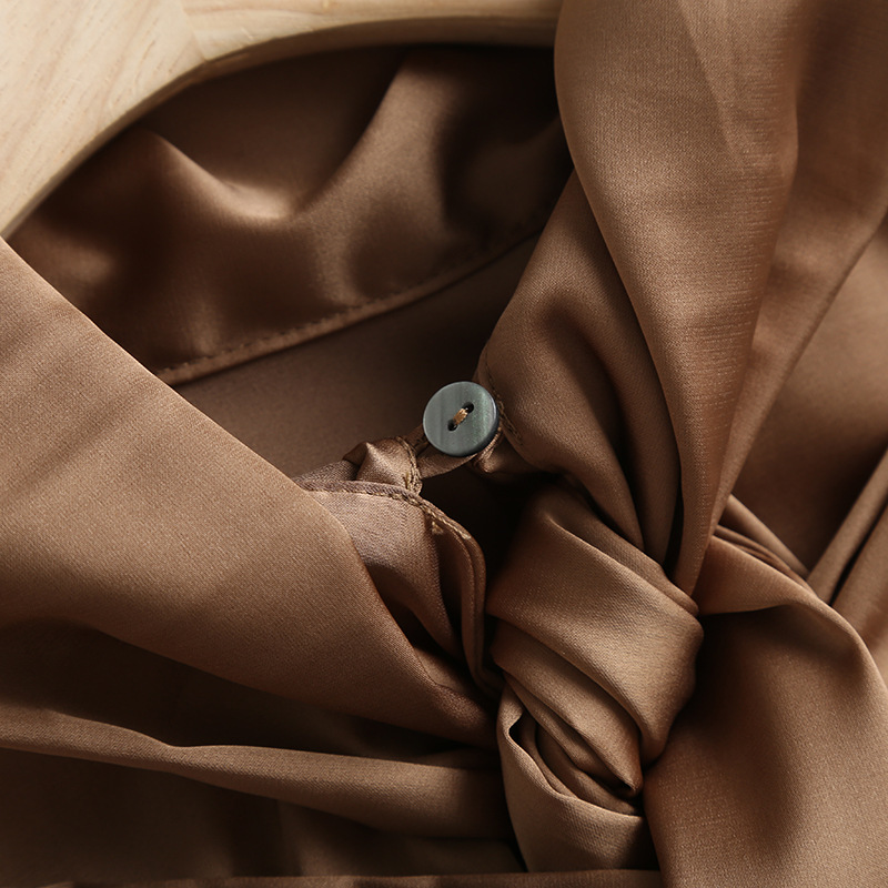 Temperament With Drape Streamers Casual Cold Wind Shirt Women