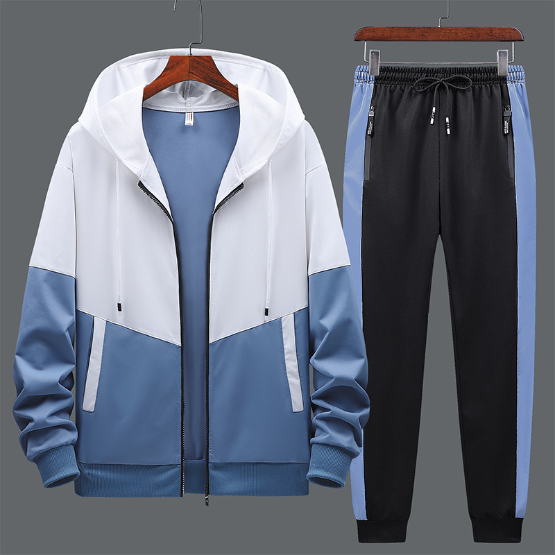 New Style Youth Leisure Hooded Two-Piece Sports And Leisure Suit
