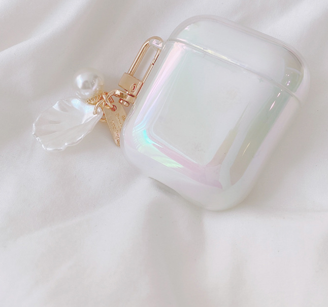 Simple Laser Glass Transparent Earphone Sleeve