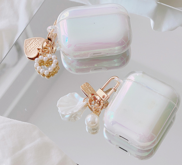 Simple Laser Glass Transparent Earphone Sleeve - Image 2