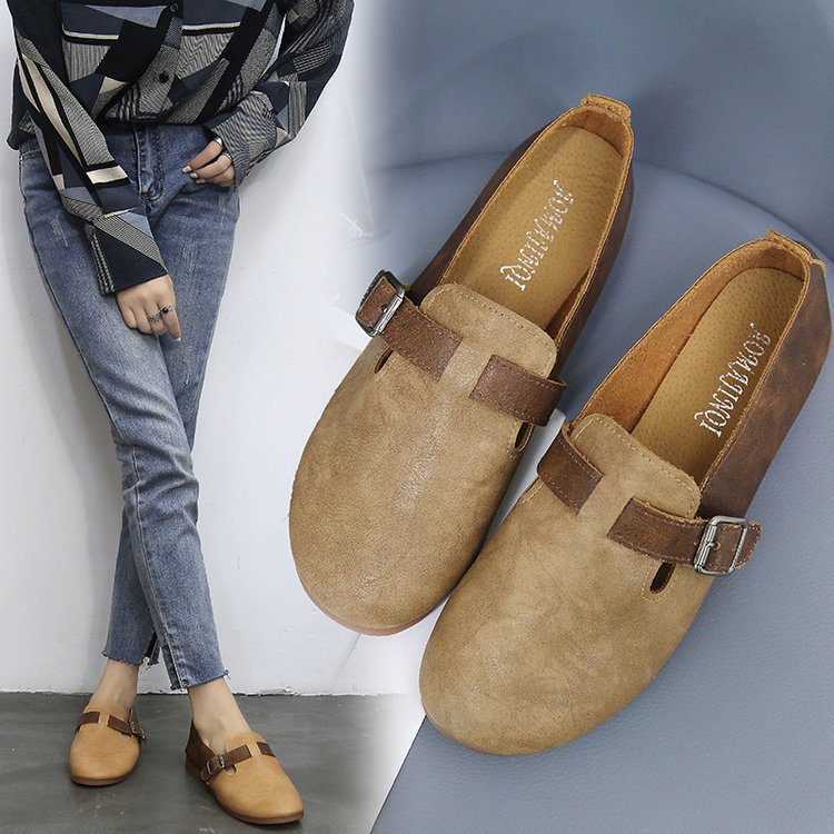 Retro Flat Student Shoes Single Shoes Fairy Mary Jane Shoes Spring And Autumn