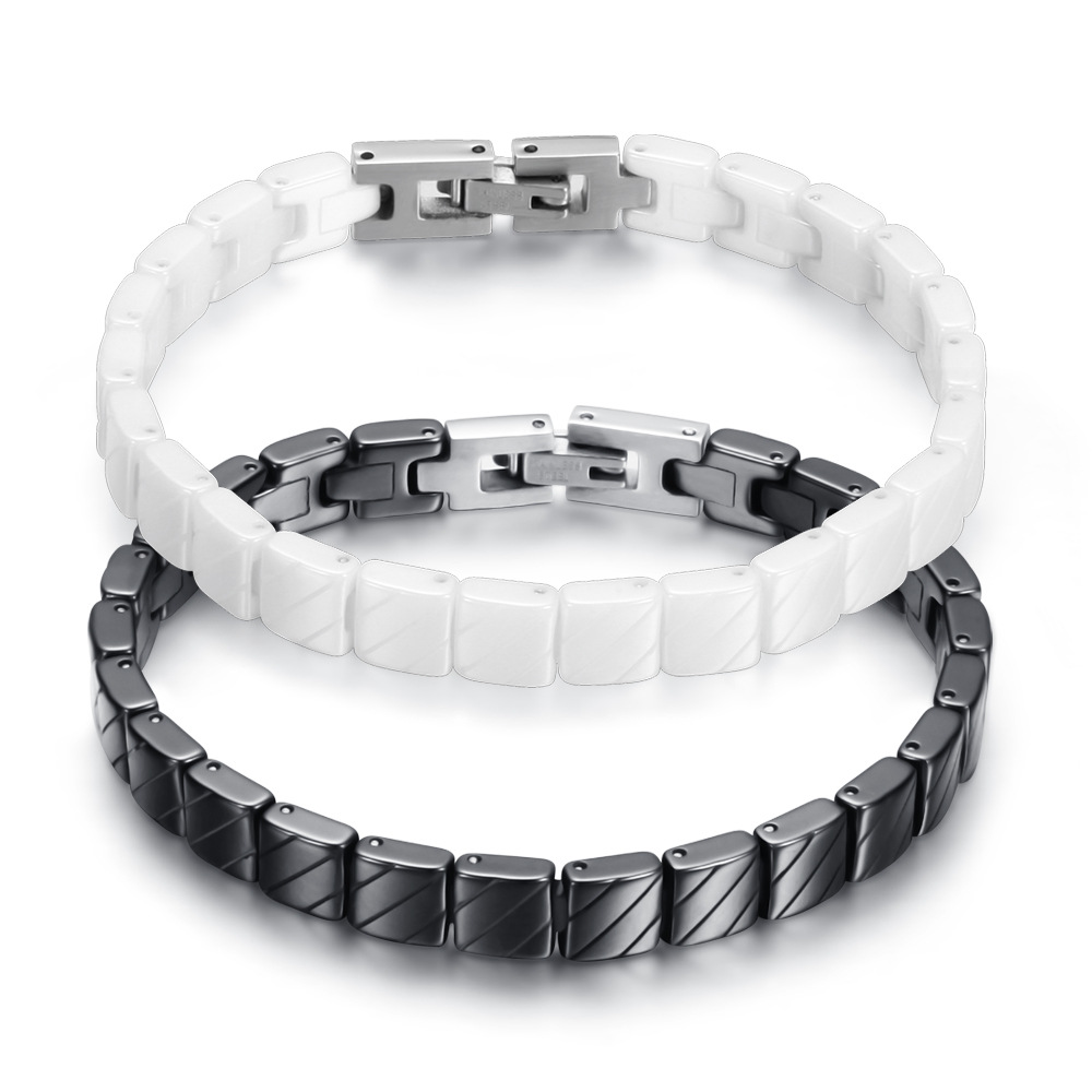 Fashion Black And White Ladies Magnetic Bracelet