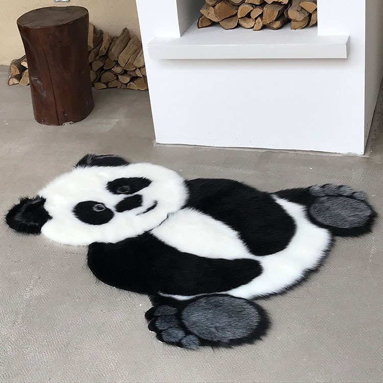 Bedroom Living Room Study Room Non-Slip Thick Washed Plush Mat