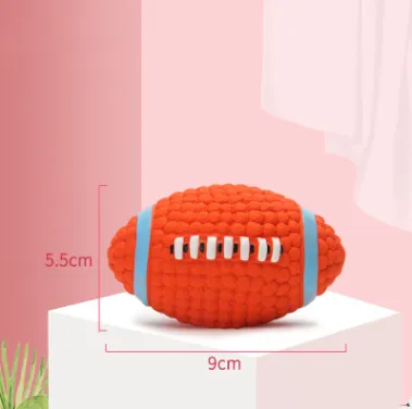 Dog Toy Bite Resistant Teeth Cleaning Latex Toy Ball Orange - Shop at LoveMi