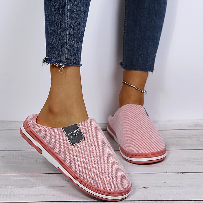 Household Thick-soled Warm Fur Slippers