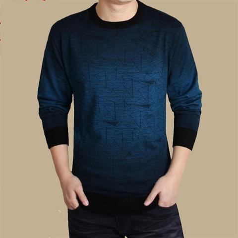 Men's Long Sleeved T Shirt Thin Round Neck Solid Color Base Shirt