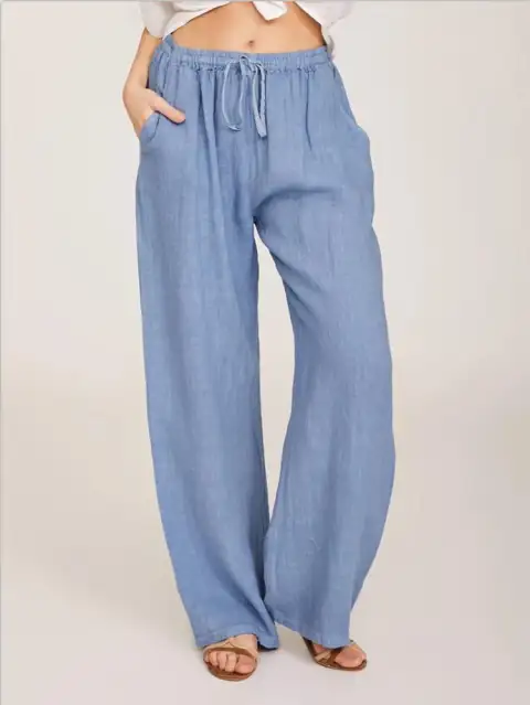 Women's Casual Cotton and Linen Loose Yoga Pants