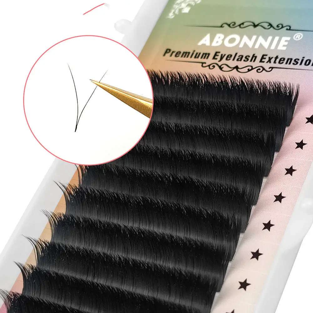 V-Shaped One Second Blooming Iris Double Sheng Flower Grafted Eyelashes