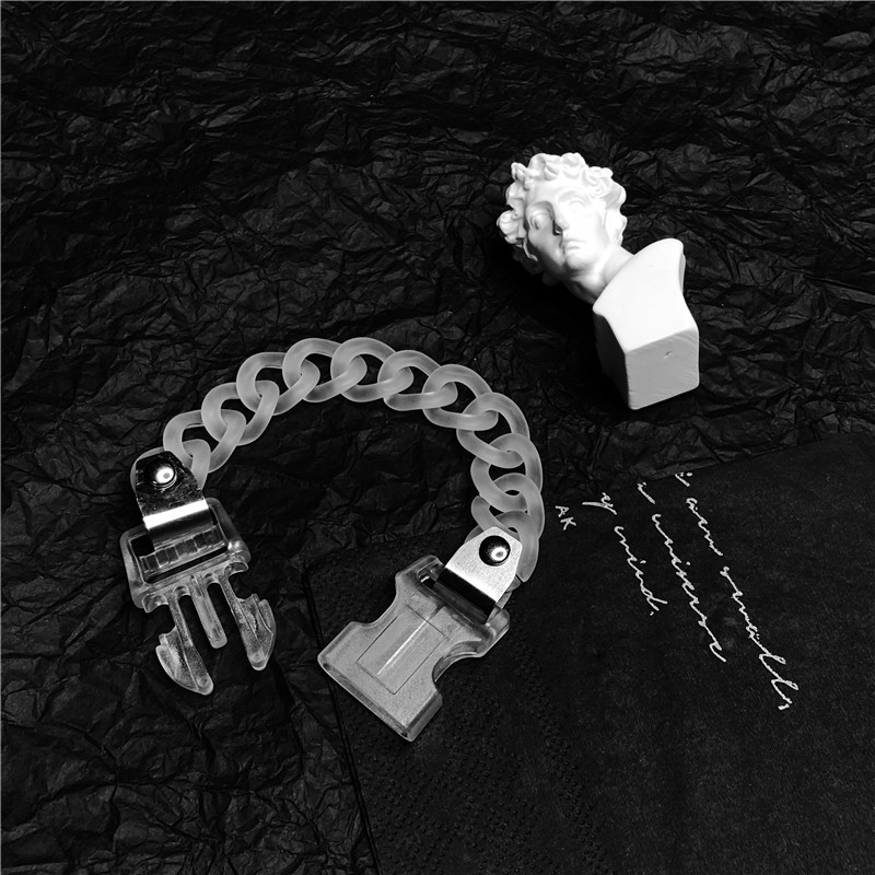 Acrylic Necklace Bracelet Trendy Street Hip Hop Couple Choker Collar