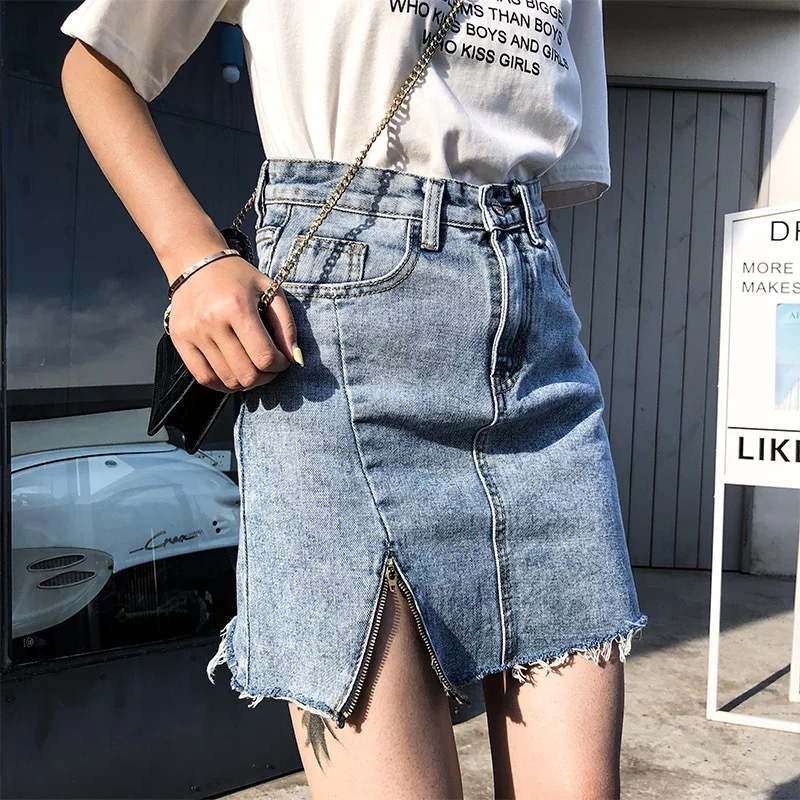 Short Skirt High Waist Bag Hip Irregular Half-Length Skirt