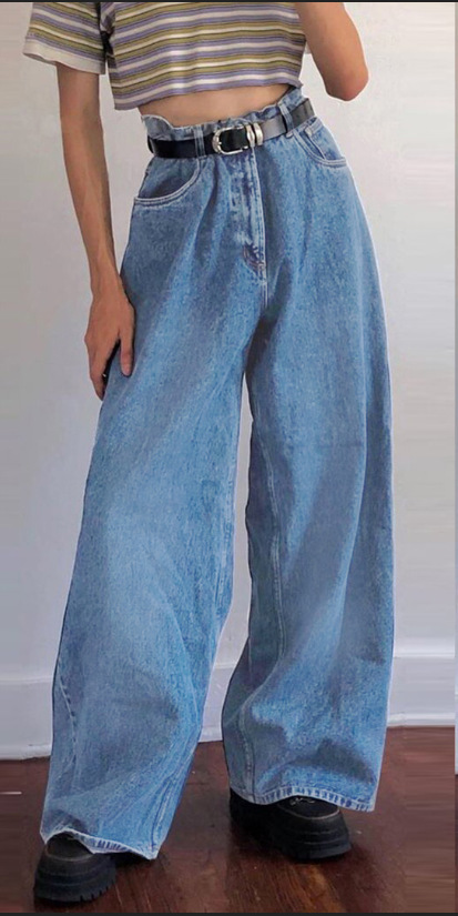 Title 6, European And American Ins Trend Wide-leg Pants